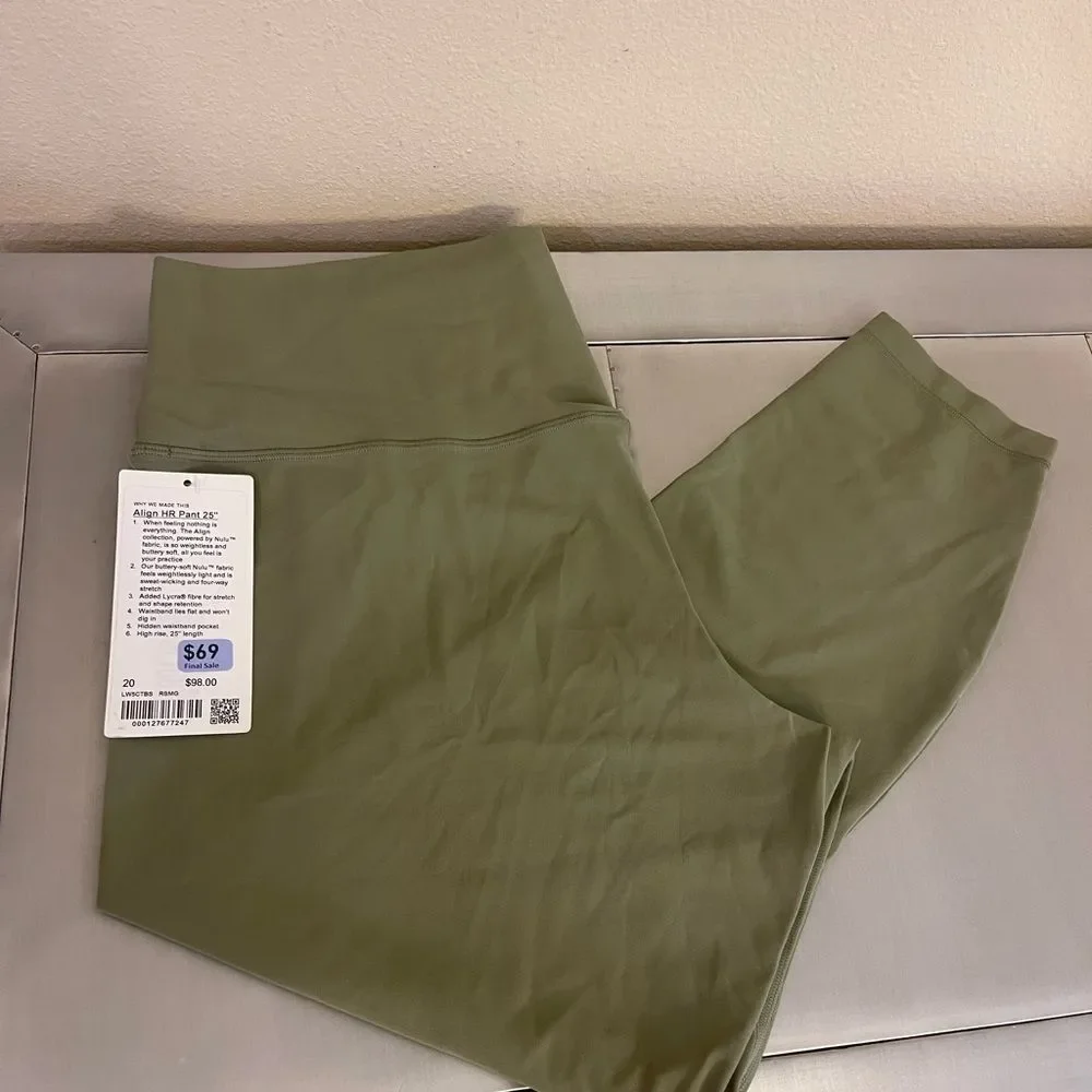 Lululemon Align High rise Pants 25" leggings tights size 20 3XL new plus size - Picture 1 of 6